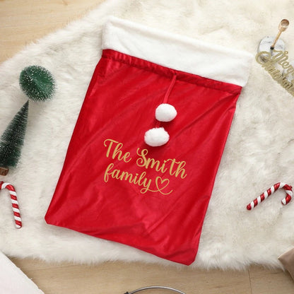 Christmas Gift Velvet Bag