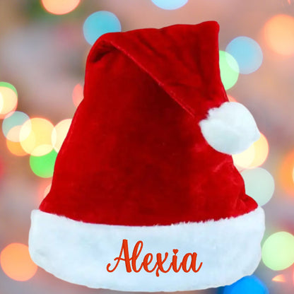 Personalized Christmas Santa Hat